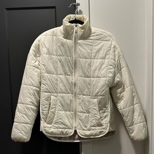 Avalanche Women's Off-White Quilted Puffer Jacket